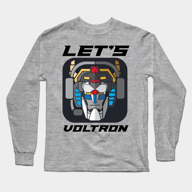 Let's Voltron by Samoht Lion Long Sleeve T-Shirt by Let's Voltron Podcast